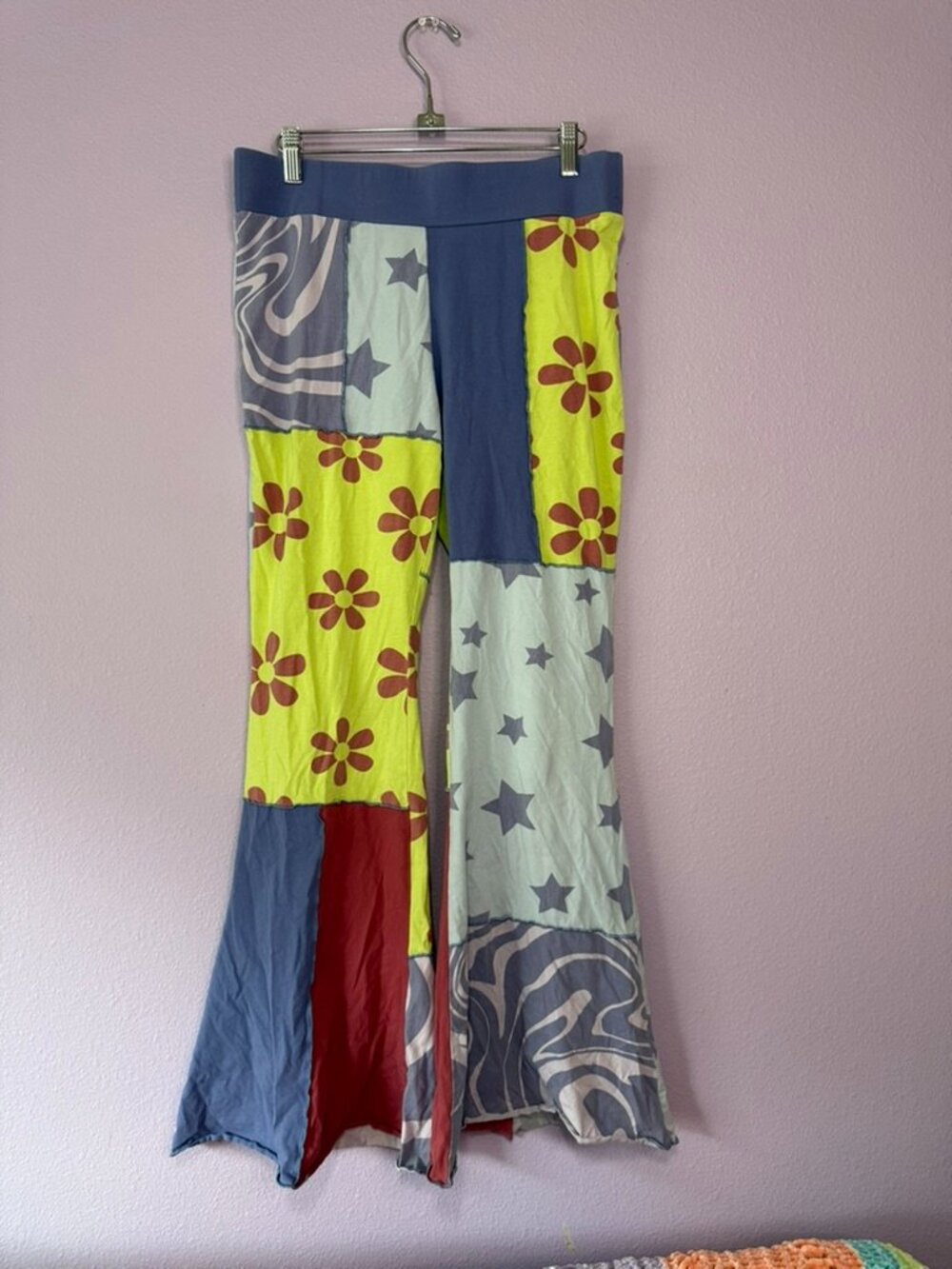 Delia's Patchwork Flare Pants